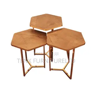 COFFEE TABLE (Gold Metallic Leg)