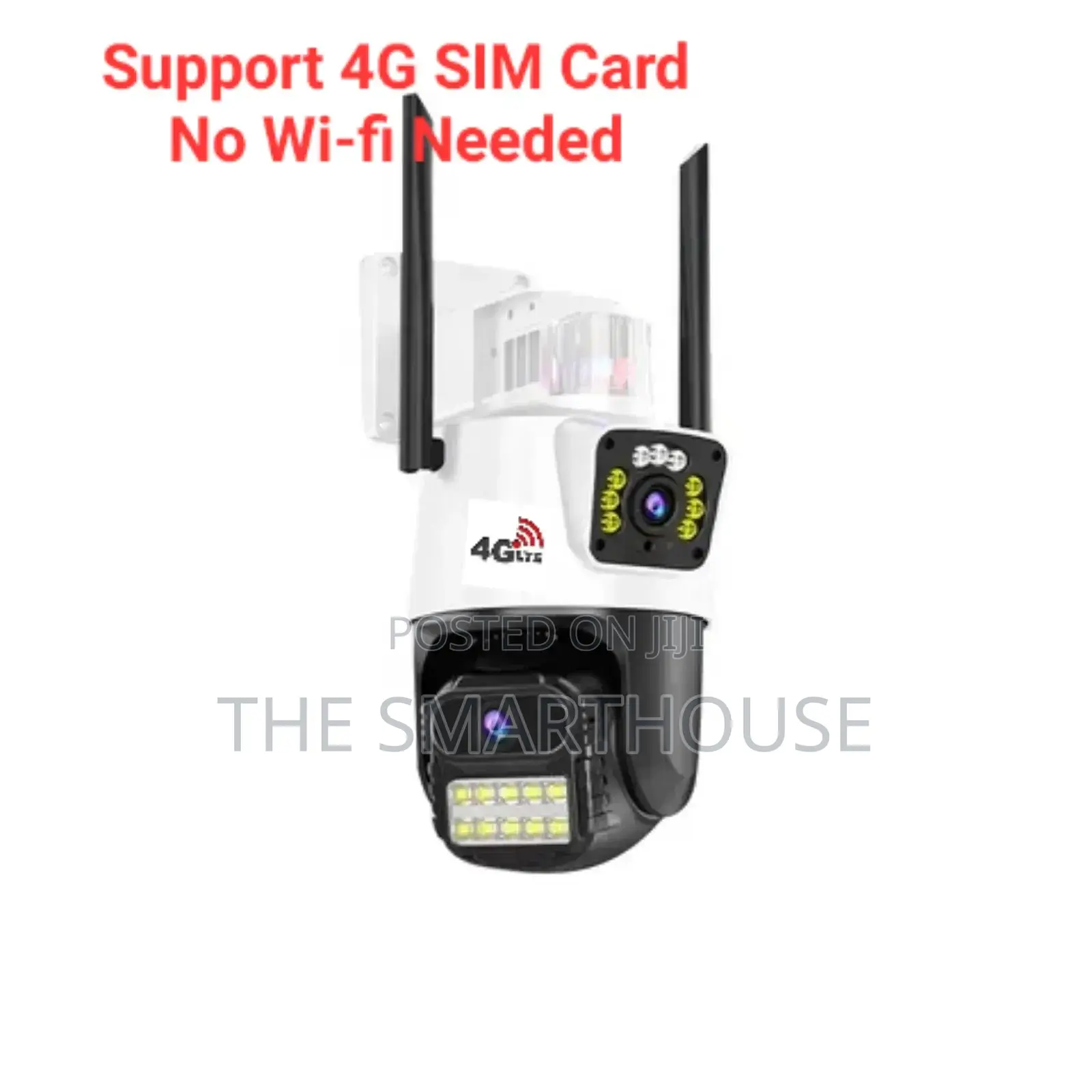 Smart 4G Dual-Lens CCTV Camera ( No Router Needed)
