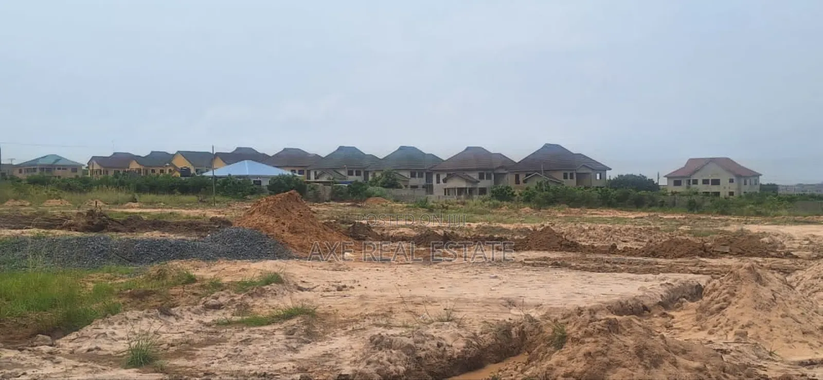 Neat Mounted Pillars on Half Plot at Tema Community 25