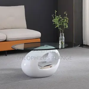 Glass and Mable Base Center Table , Coffee Table