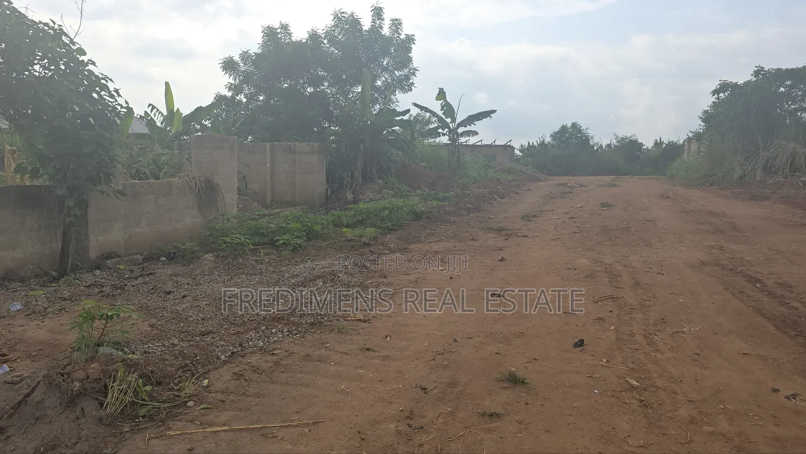 A Wall and Gated Land at Maase-Adubinso for Sale