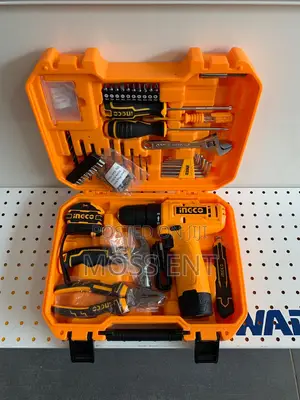 Ingco 89 PCS Tools Set With 12v Cordless Drill - Hkthp10891