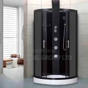 Luxurious Shower Cabin With Chrome Panel
