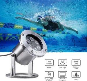 CCTV Underwater Stainless Steel IP68 5MP POE IP Pond Camera