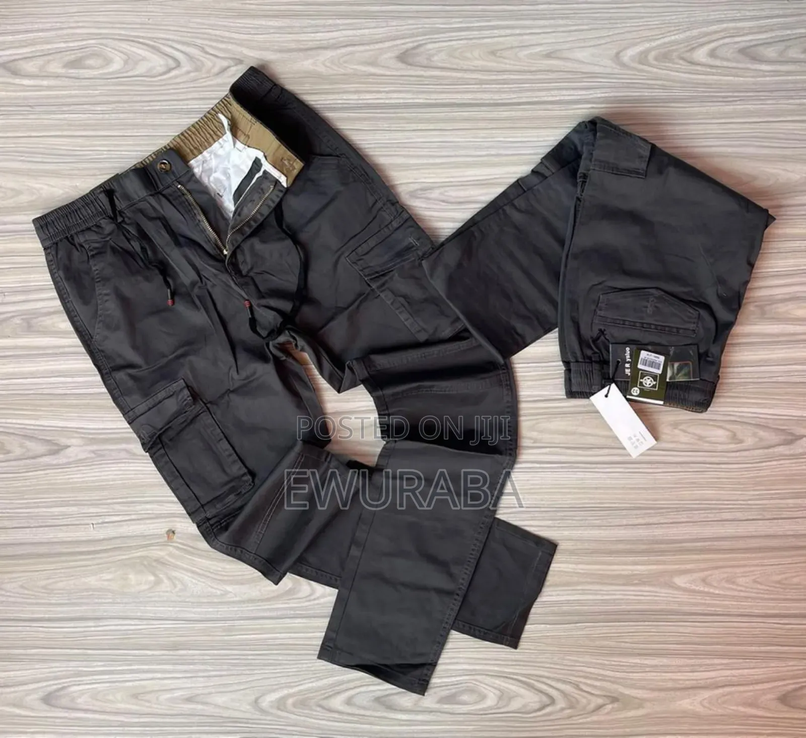 Thick Fabric Side Pocket Khaki