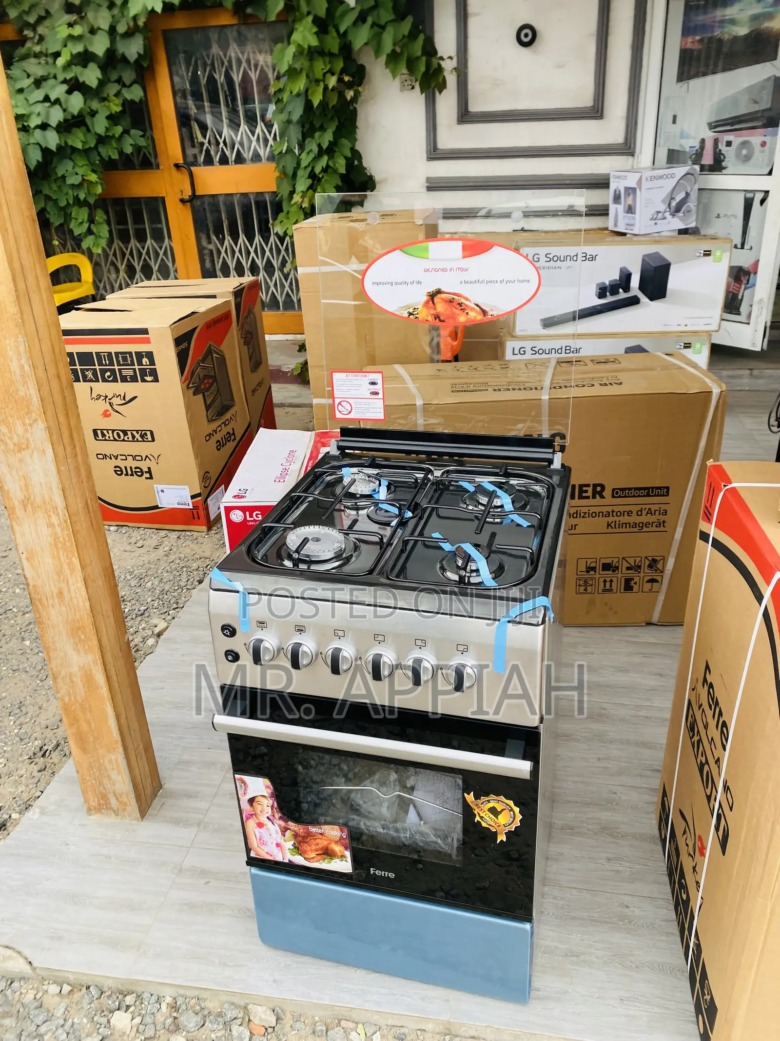 DurableFerre 50x55 4gas Burner,Auto Ignition,Oven(New Line)