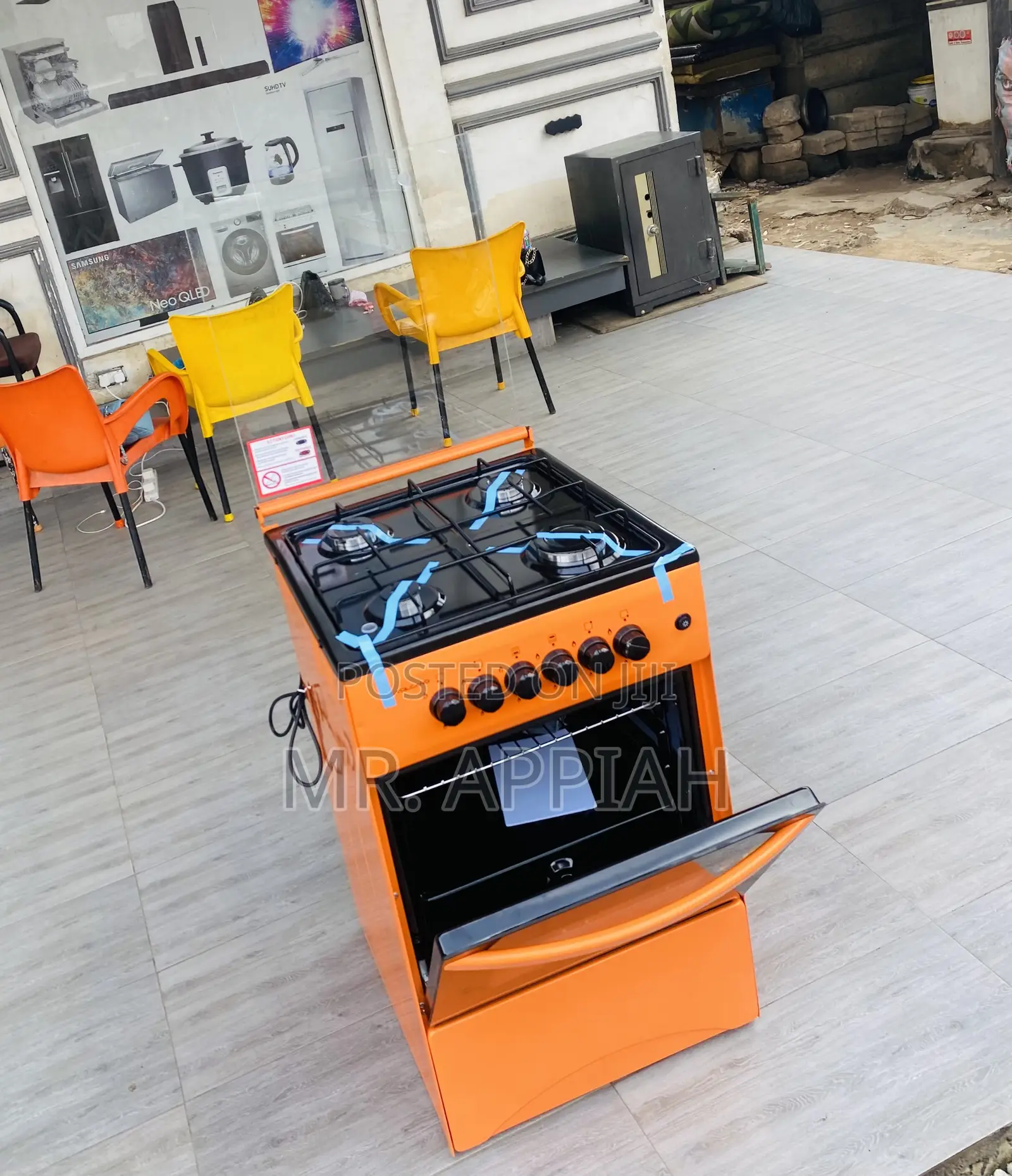 50x50 4 Gas Volcano Oven and Grill Burner(Orange).