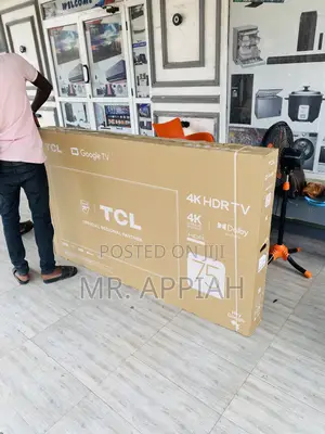 Frameless TCL 75p635 75 Inch HDR Smart Television.
