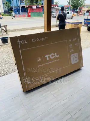 Frameless TCL 75p635 75 Inch HDR Smart Television.