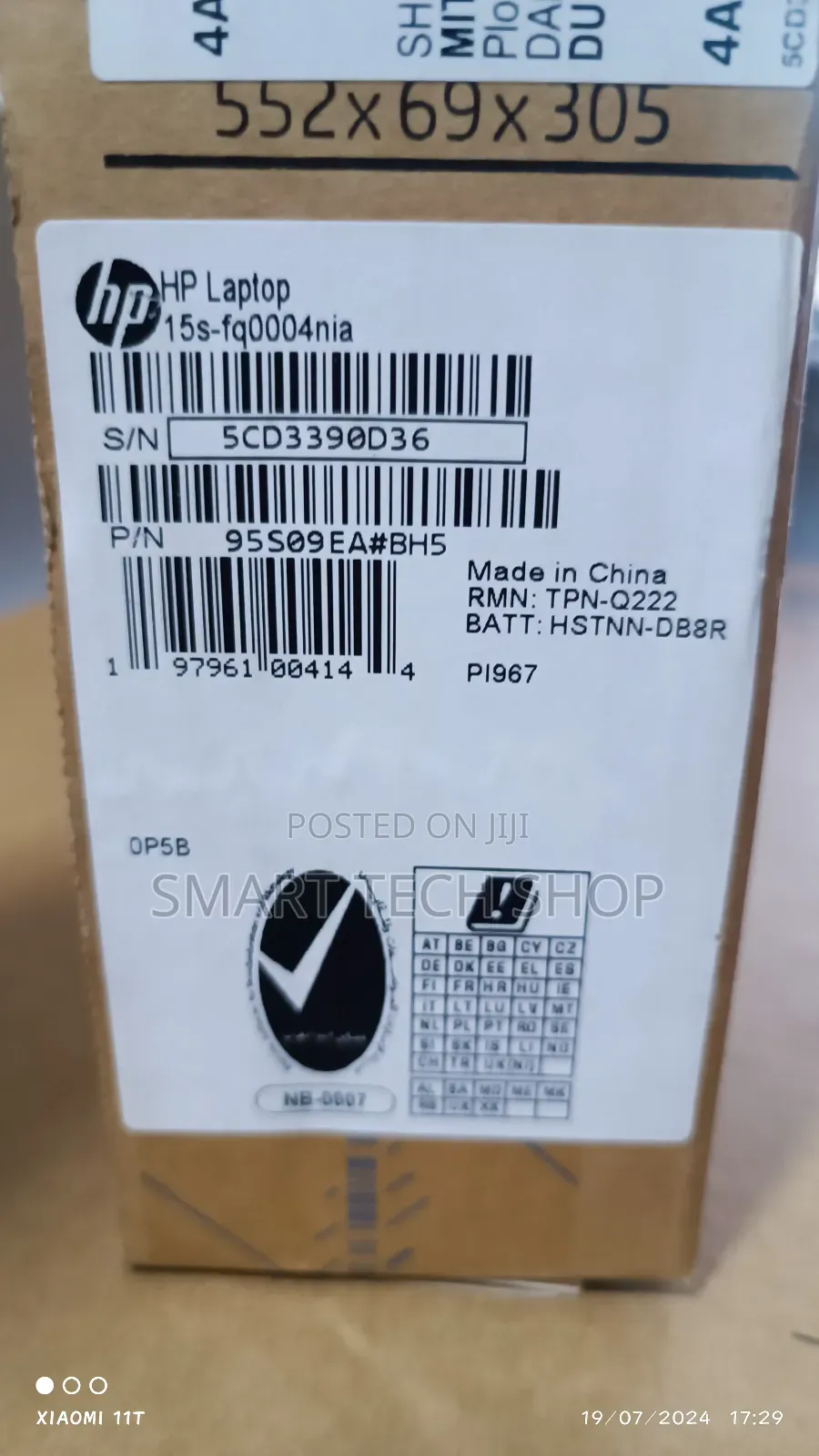 New Laptop HP 15S 8GB Intel Celeron SSD 256GB