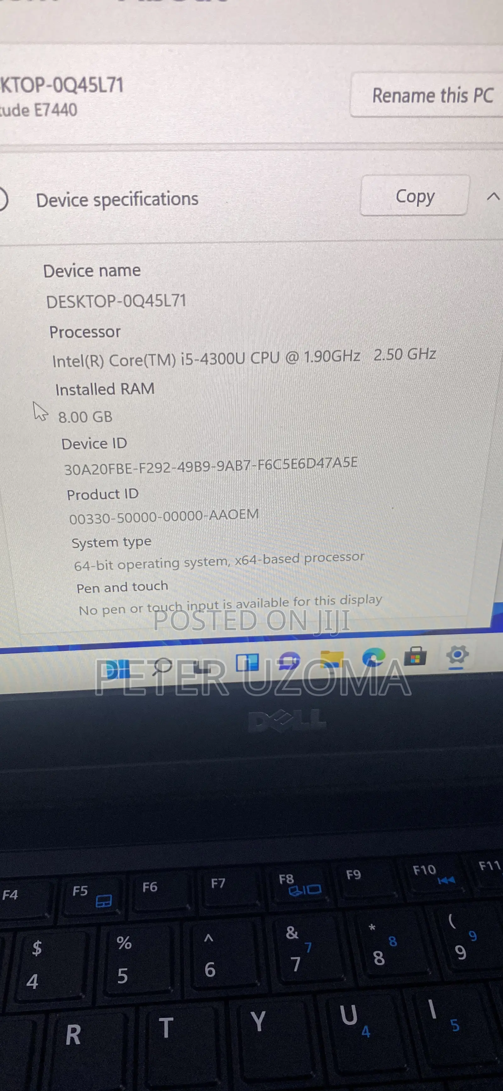 Laptop Dell Latitude 7440 8GB Intel Core I5 SSD 256GB