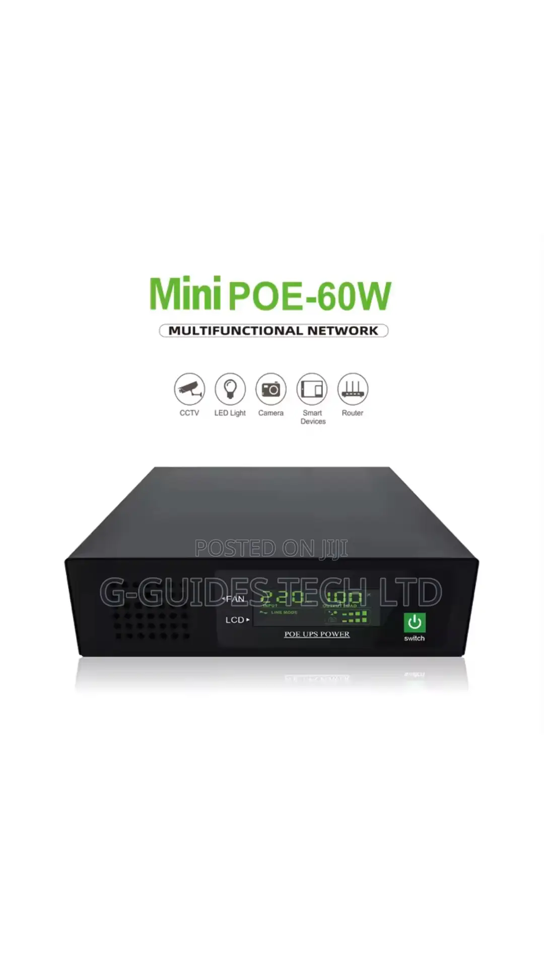 NCTS Multifunction Mini UPS 60W, Mini UPS For Routers, CCTV