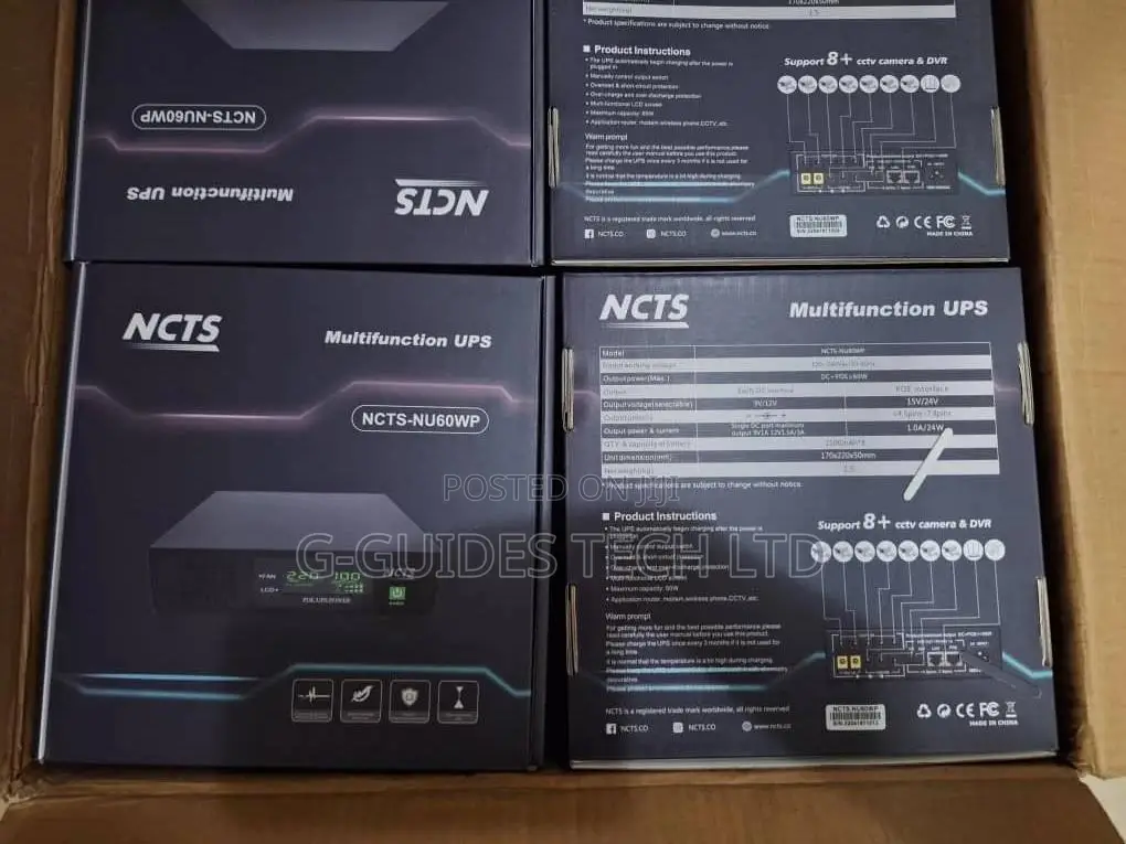 NCTS Multifunction Mini UPS 60W, Mini UPS For Routers, CCTV