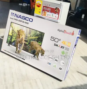 Sealed  Nasco 50 Inch (Black) Led Quality Tv 
