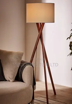 Floor Lamp (Wooden Tripod Stand)