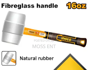 Rubber Hammer 16oz 450g White - Hruh8916