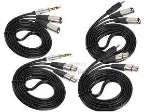 Durable 6.5mm to Dual Male/Female XLR Cables
