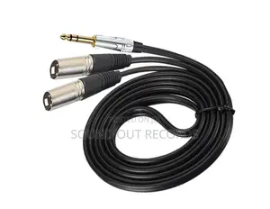 Durable 6.5mm to Dual Male/Female XLR Cables