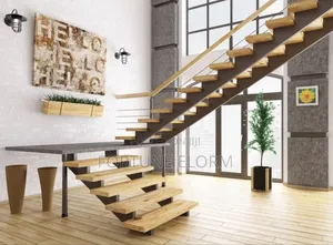 Elegant Wooden Stairs.