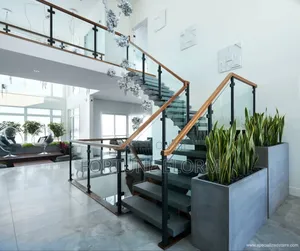 Timber and Steel Stairs.