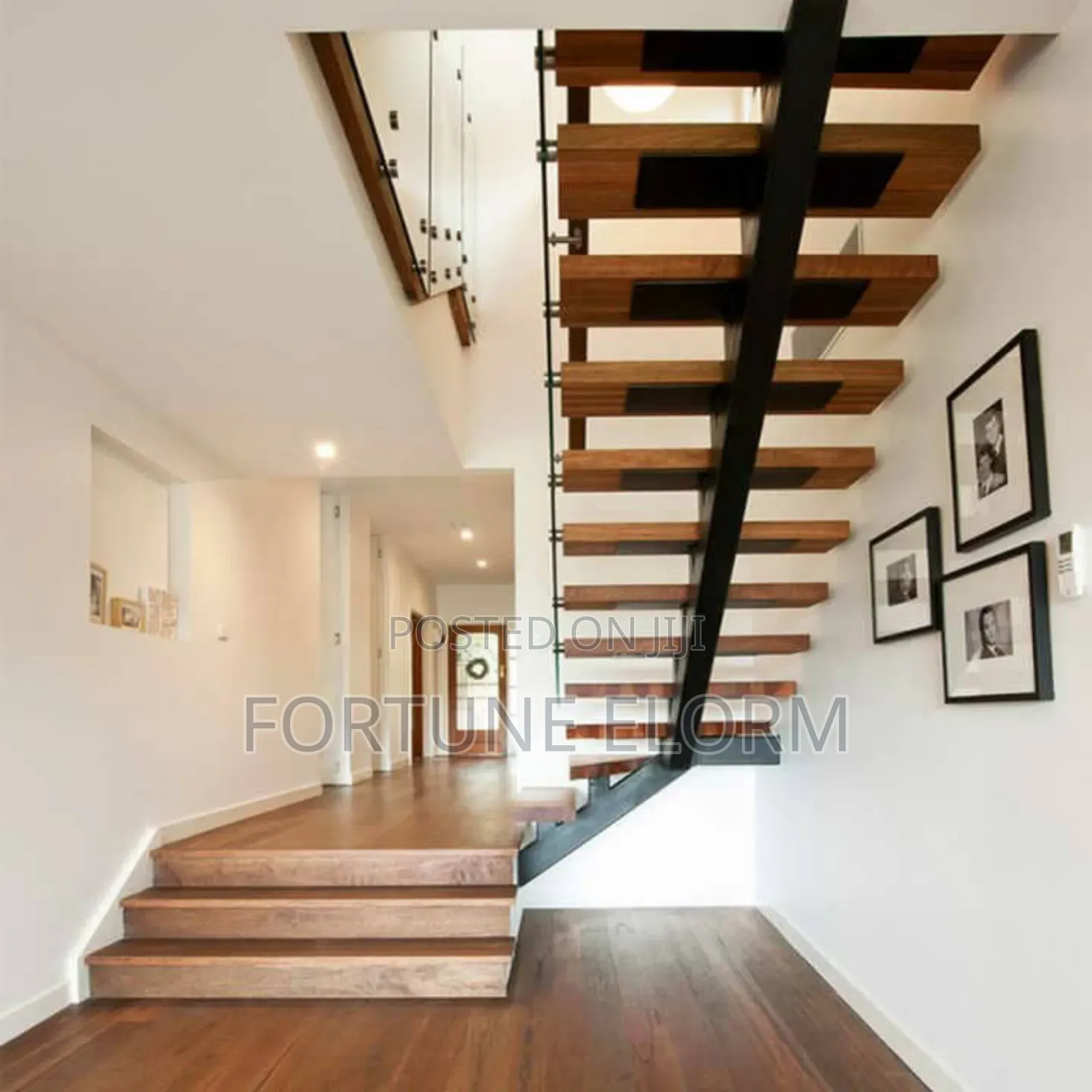 Wooden Cantilever Stairs