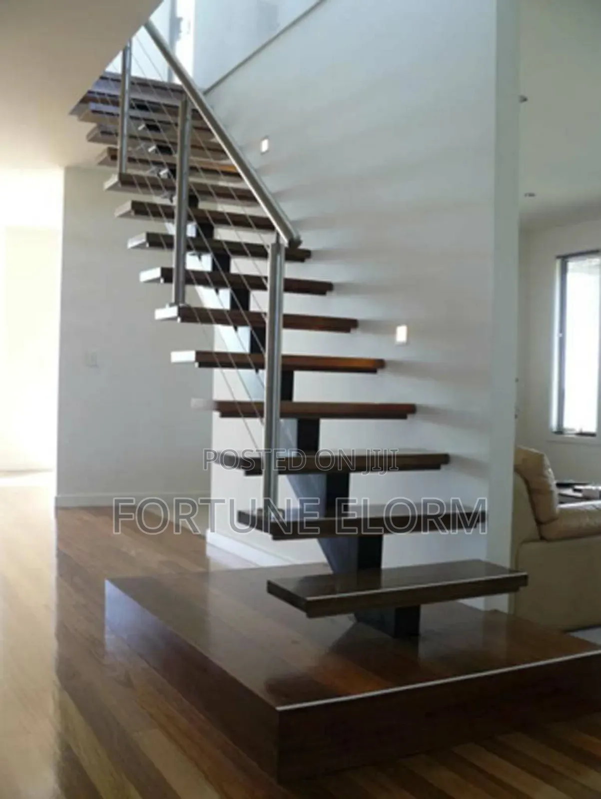 Wooden Cantilever Stairs