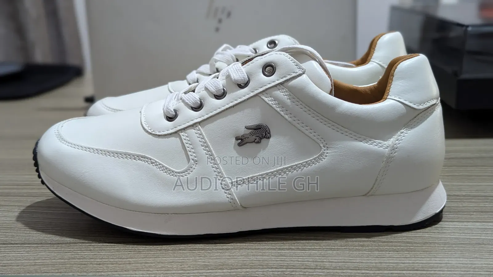 Lacoste Premium Leather White Sneakers