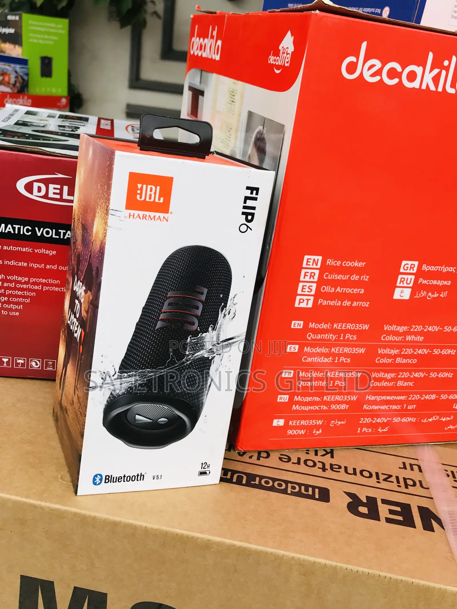 Original FLIP 6 Bluetooth Wireless (Black) JBL Speaker 