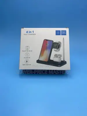 New 4 in 1 Fast Wireless Charger (Phones,Airpods,Apple Etc)
