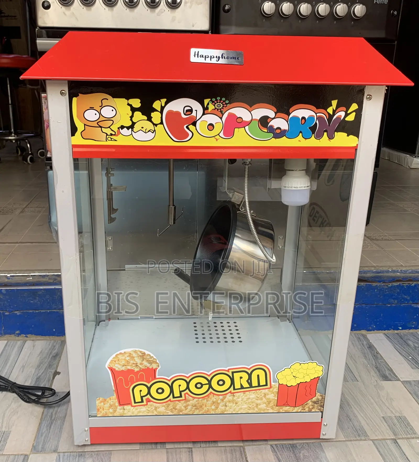 Foreign Popcorn Machine
