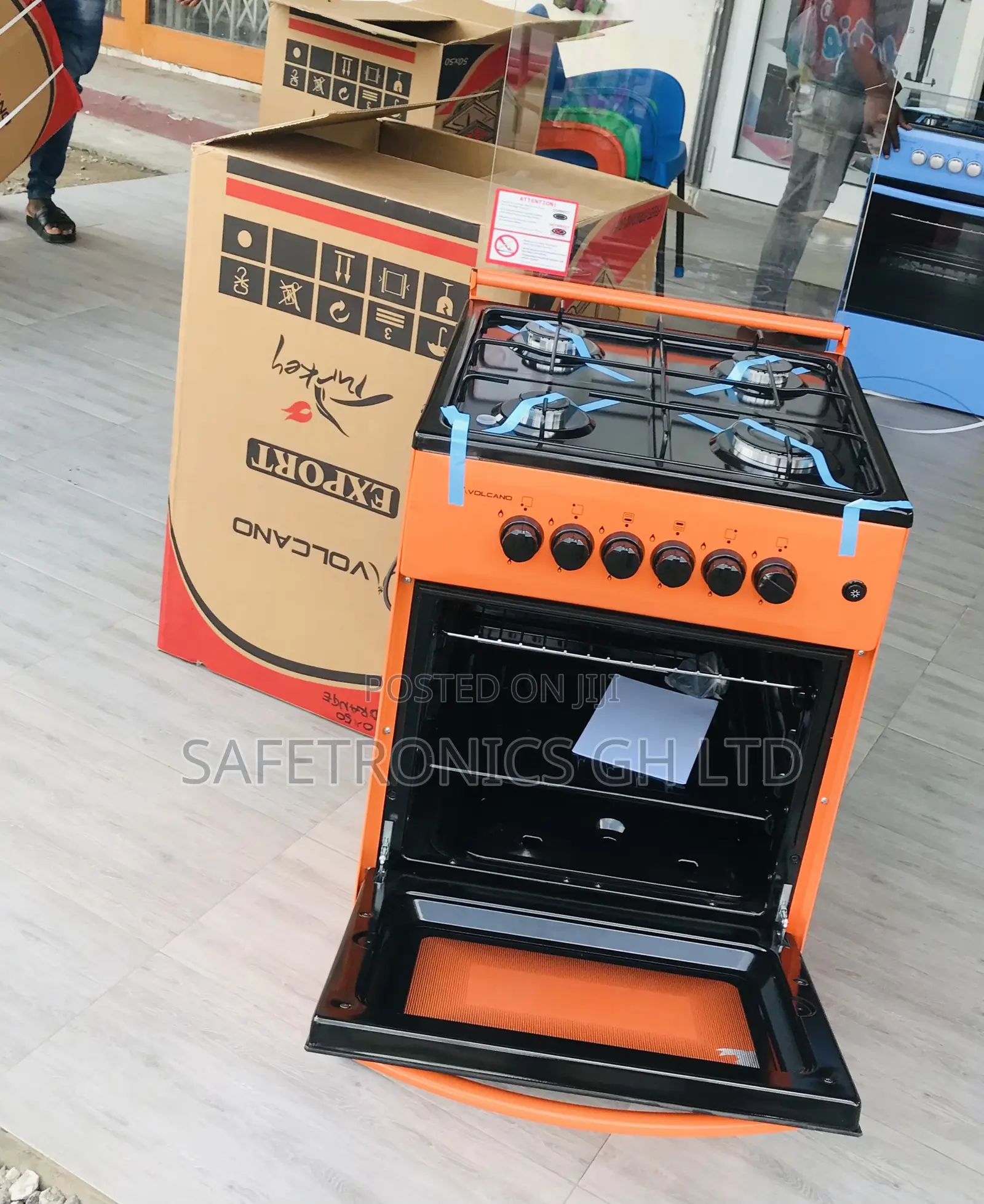 Affordable (Orange) 4 Gas Oven/Grill Volcano 50by50