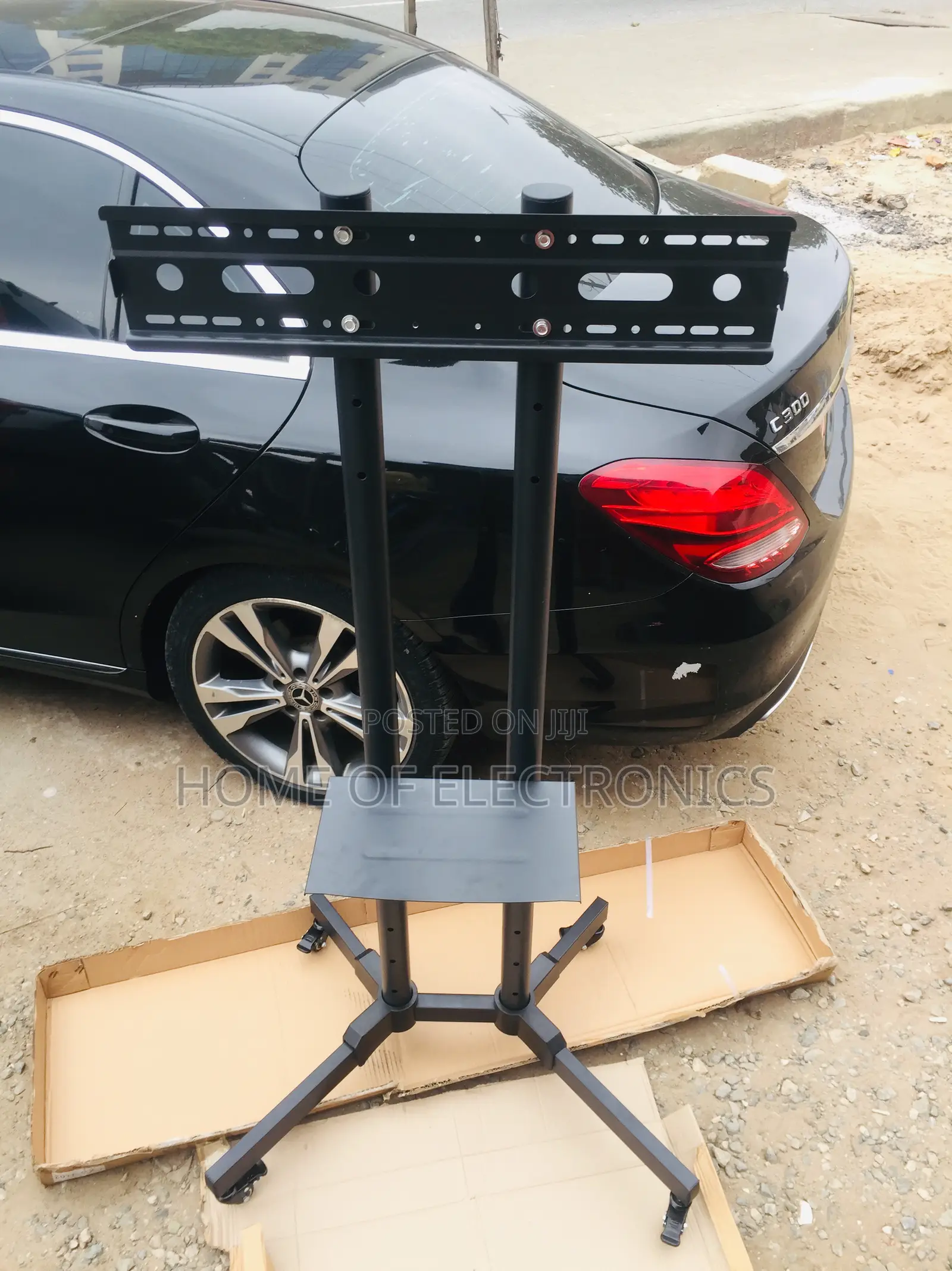 Very Simple to Fix Mobile Trolley TV Stand With Wheels(32-70