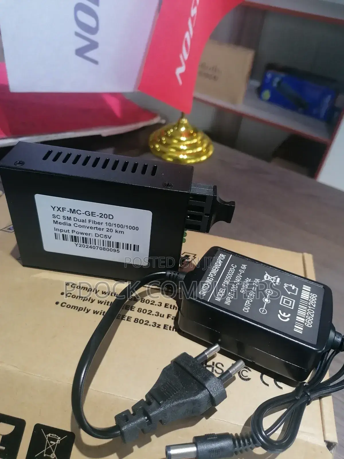Fiber Ethernet Media Converter GIGABIT MULTIMODE (1QTY)