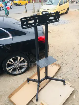 With Shelf Movable Trolley TV Stand + Wheels(32-70)