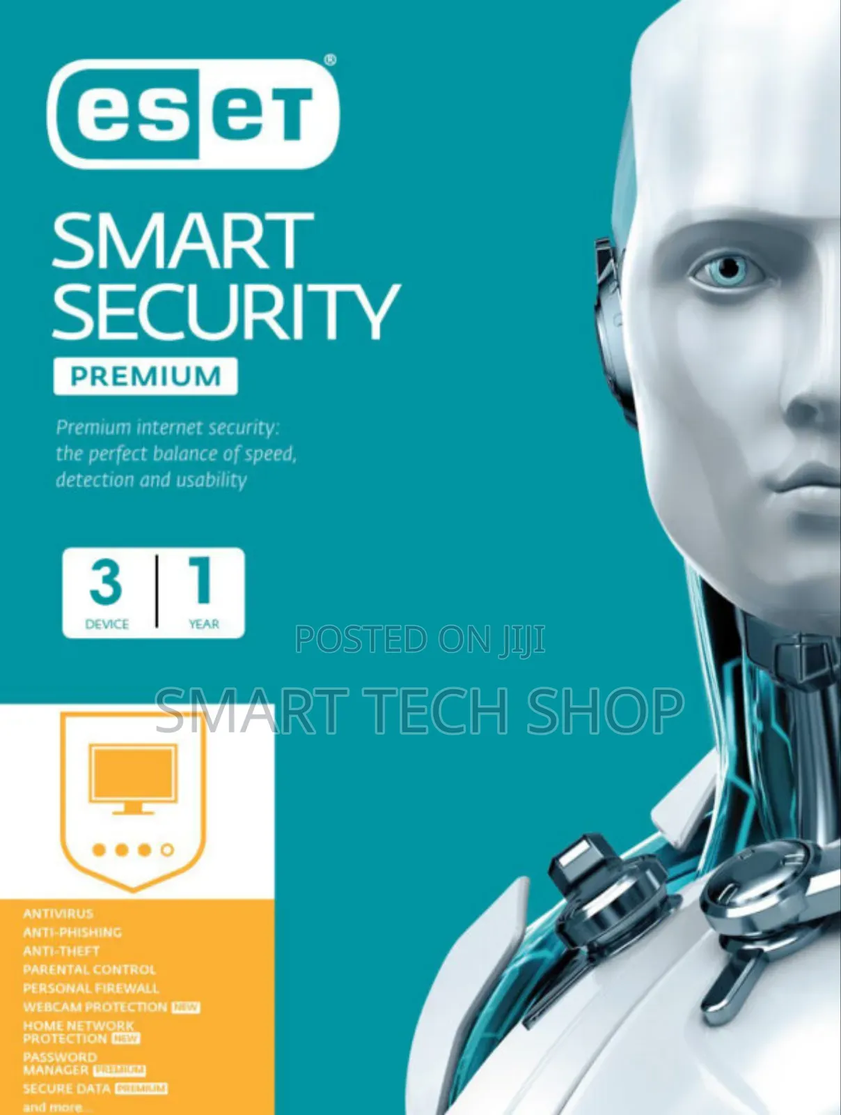 ESET Smart Security Premium 3 Device 1 Year Windows/Mac