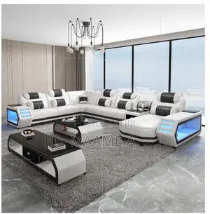 Modular Sofa Set With Led Side Lighting