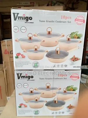 Vmigo 10pcs Die-Cast Aluminum Cookware Set