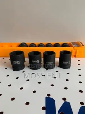 Ingco 10pcs 1/2" Impact Socket Set - P6c12 - Hkissd12101