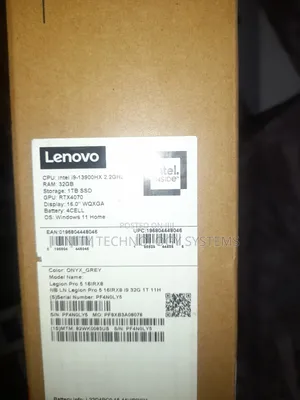 New Laptop Lenovo Legion 5 32GB Intel Core I9 SSD 1T