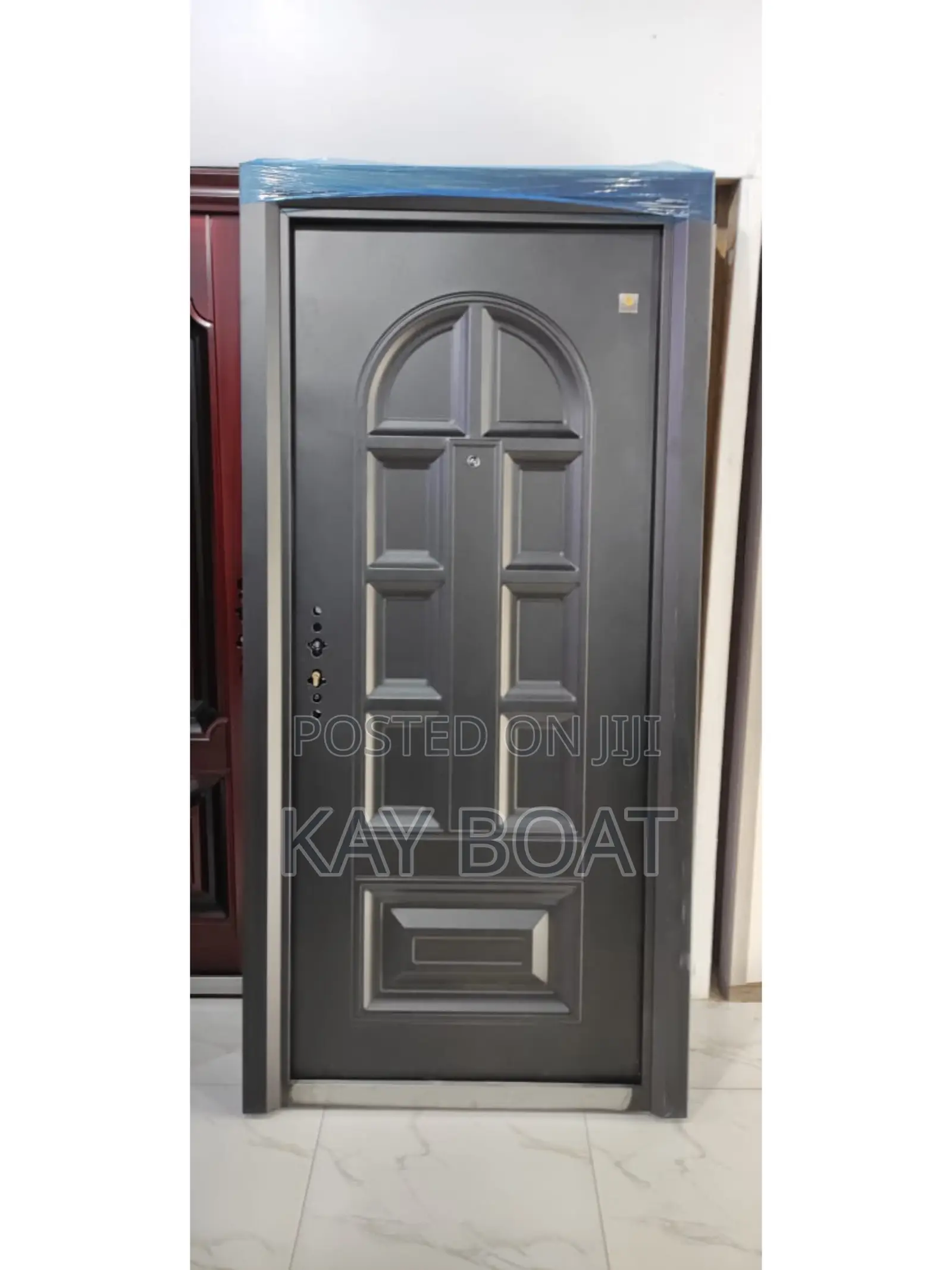 A Black Build Up Shape Door