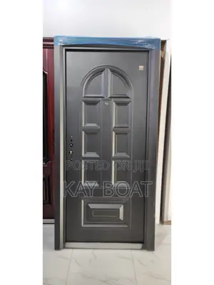 A Black Build Up Shape Door