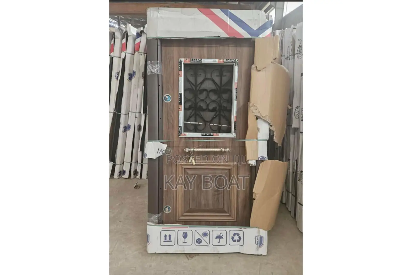 A Heavy Metal and Glass Audacious Door