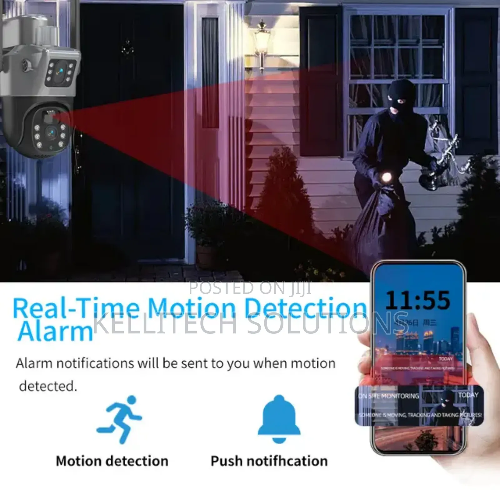 4G Solar Battery Powered 2in1 CCTV Camera