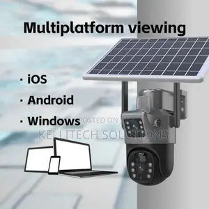 2in1 4G Dual Lens CCTV Camera With Solar Power