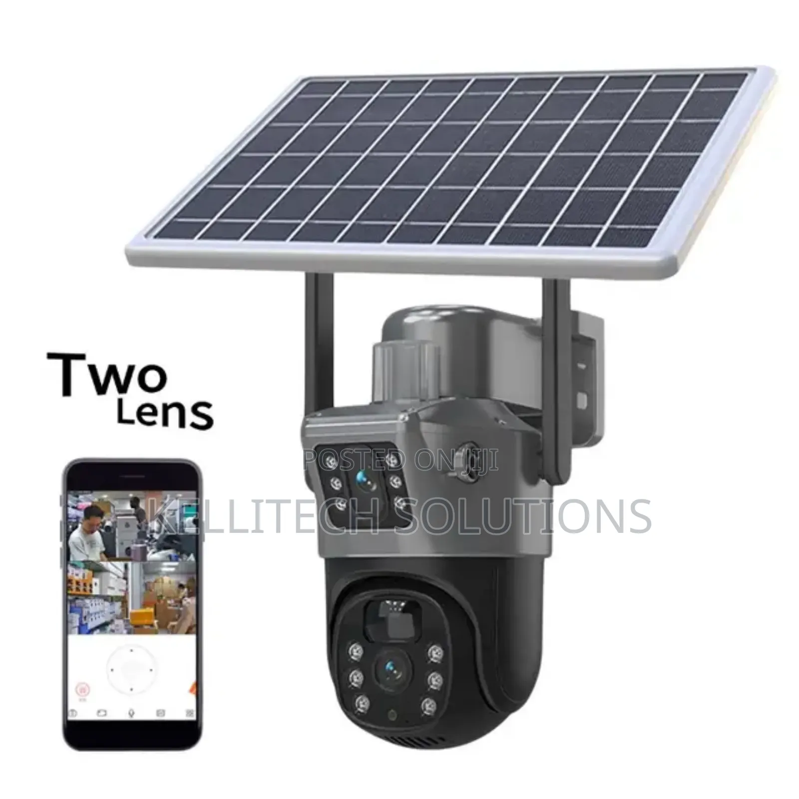 2in1 4G Dual Lens CCTV Camera With Solar Power