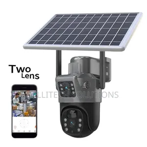 2in1 4G Dual Lens CCTV Camera With Solar Power