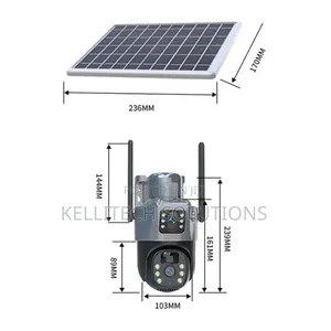 Double View 4gsim Solar Powered CCTV Camera
