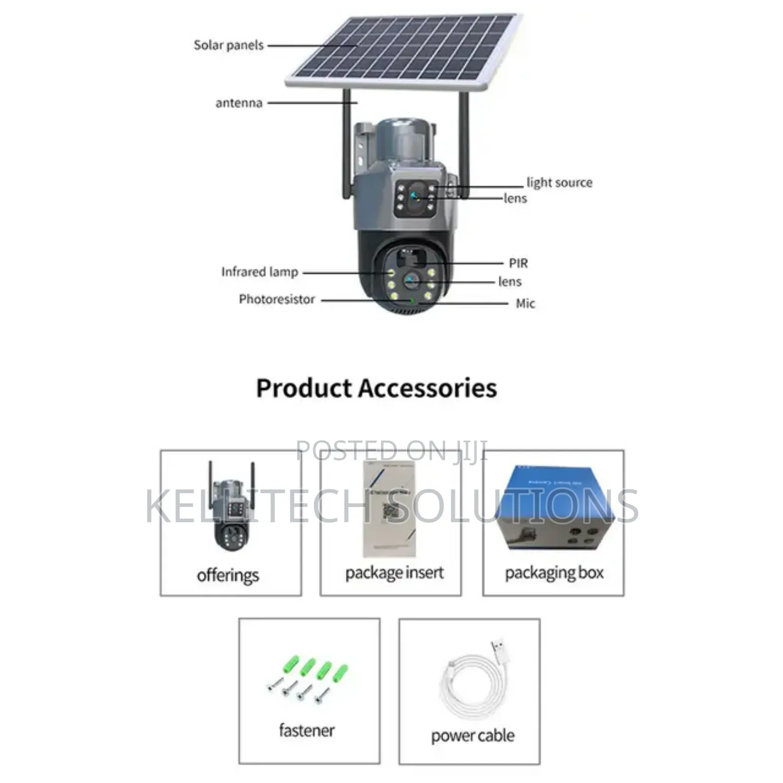 Double View Solar PTZ Camera With SIM Slot