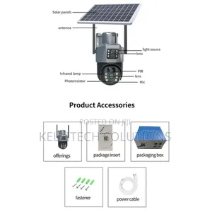 Double View Solar PTZ Camera With SIM Slot