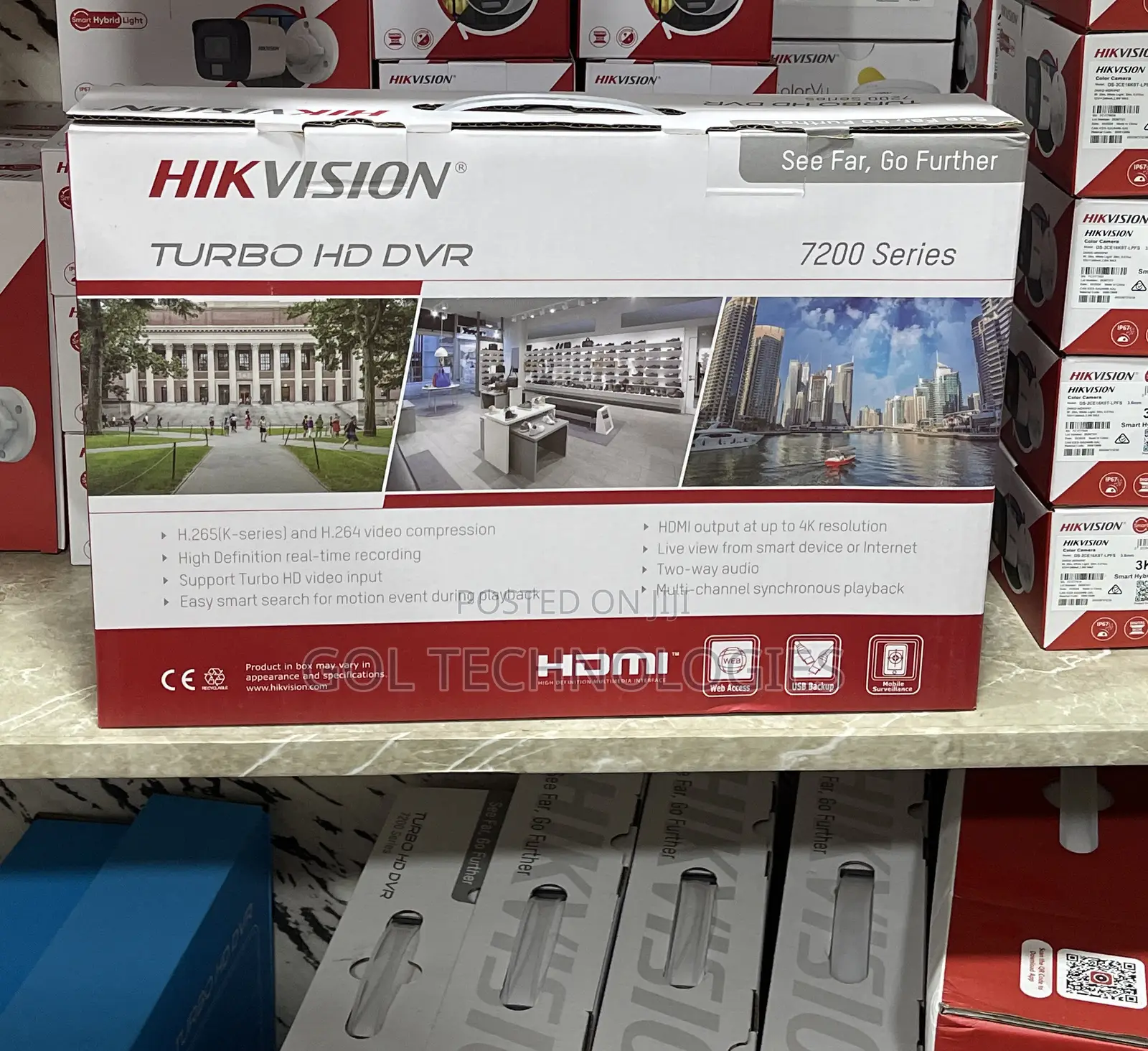 4ch Hikvision DVR 1080p (2mp) With Audio or Sound H.265